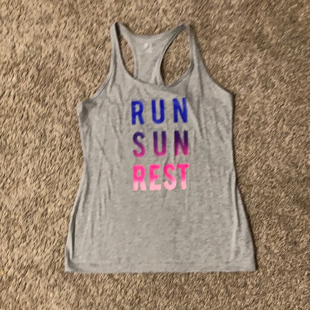 GAP cool dry tank top pink blue and purple